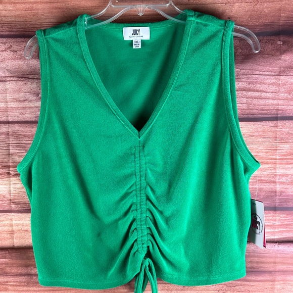 NWT Juicy cropped shirt green size XXL - Picture 1 of 4